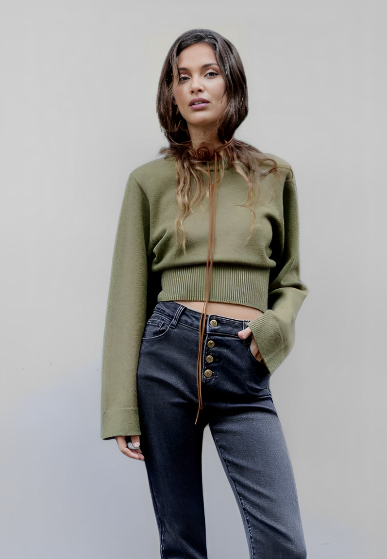 Emilia™ | Sweater with wide sleeves